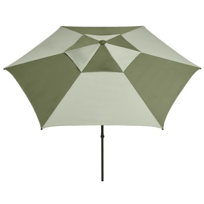 Terrazza Parasol Hexagon, Green / Dark green, Without parasol stand