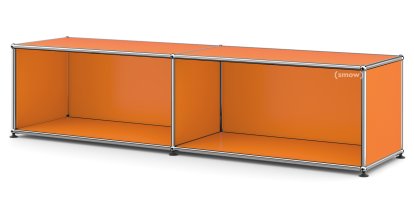 USM Haller Lowboard L open, Pure orange RAL 2004