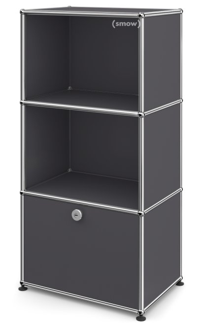 USM Haller Highboard M for Kids with 1 Drop-down Door, Anthracite RAL 7016