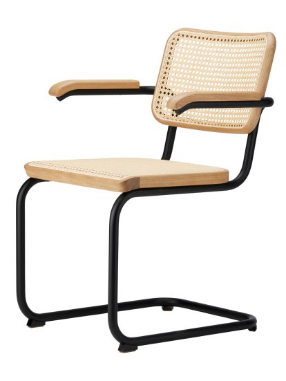 S 64 V Pure Materials Special Edition Cantilever Chair, Oak, Matt black