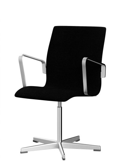 Oxford Office Swivel Chair, With armrests, Low back, Fixed base, Hallingdal 65, 180 - Charcoal