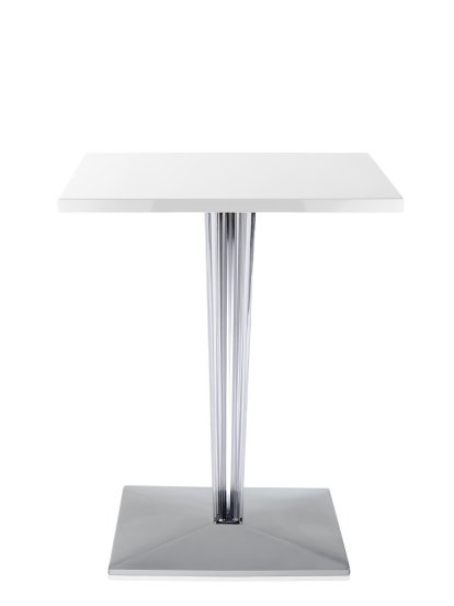 TopTop Dining Table Small, Rectangular H 72 x W 60 x L 60 cm, Scratch-resistant Werzalit, White