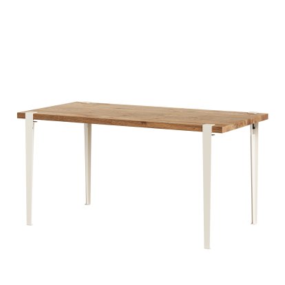 Balthazar Dining Table, Reclaimed oak, Cream white