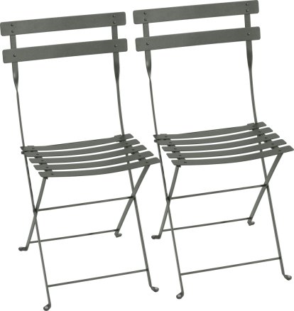 Bistro Folding Chair Set of 2, Rosemary
