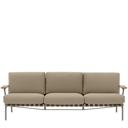 Settle Outdoor 3-Seater Sofa, Taupe, Ribbed Weave 5
