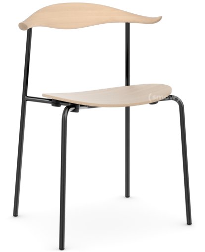 CH88T Chair, Black powder coating, Soaped beech 