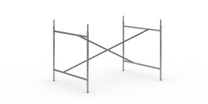 Eiermann 1 Table Frame , Clear lacquered steel, Centred, 110 x 78 cm, With extension (height 72-85 cm)