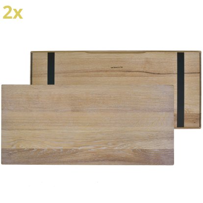 Wooden Overlay for USM Haller Shelves, Size L, 75 cm x 35 cm, Oak, white oiled