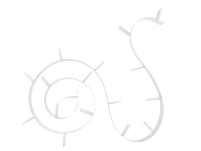 Bookworm Shelf, 17, Opaque, Shining white