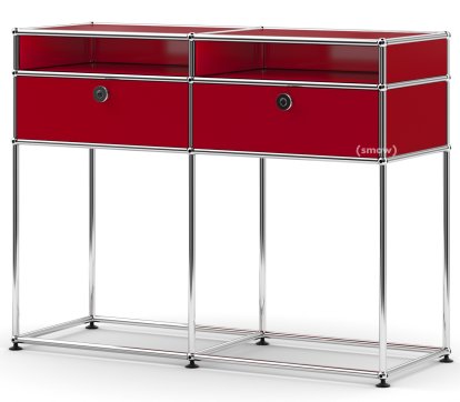 USM Haller Console Table, USM ruby red