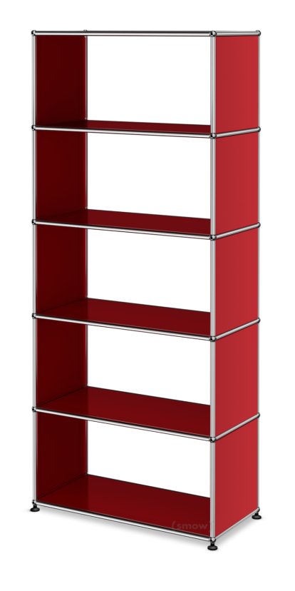 USM Haller Storage Unit without Rear Panels, USM ruby red
