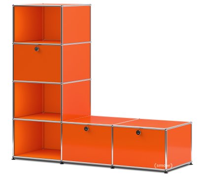 USM Haller Clothes Rack/Bench, Pure orange RAL 2004
