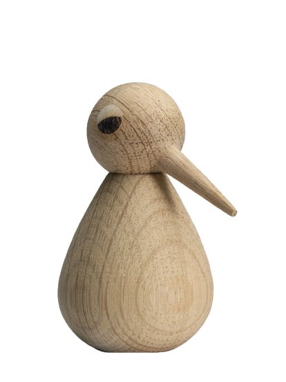Bird Wooden Figure, Large, Natural oak