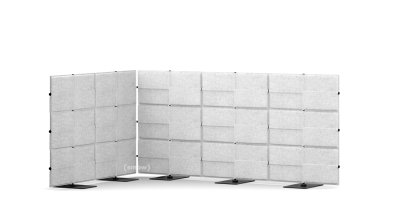 USM Privacy Panels Acoustic Corner, 2,25 m (3 elements), 1,09 m (3 elements), 1,50 m (2 elements), Light grey