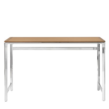 Studio 430 Table, Light Oak / camel Leather, Without drawer