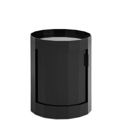 Facet Container, H 49 x Ø 38 cm, Anthracite