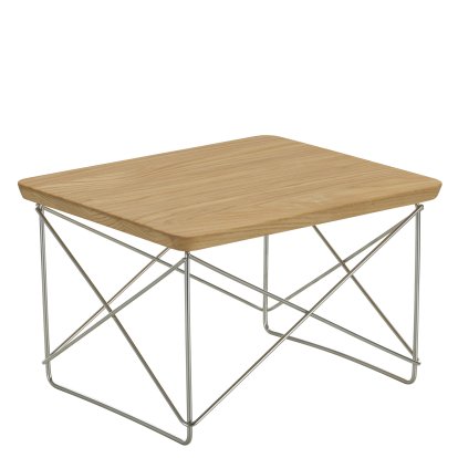 Occasional Table LTR , Solid chestnut, Stainless steel