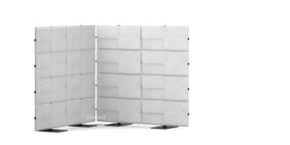 USM Privacy Panels Acoustic Corner, 1,50 m (2 elements), 1,44 m (4 elements), 1,50 m (2 elements), Light grey