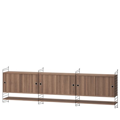 String System Wall Shelf with 3 Wall Units