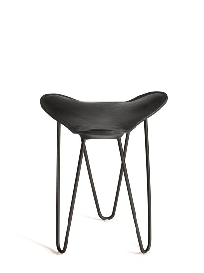 Trifolium Stool, Black, Steel, black powder-coated