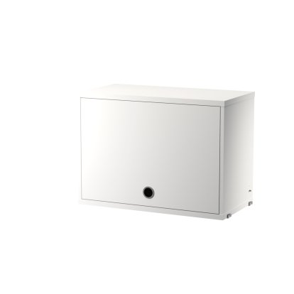 String System Cabinet With Flip Door, W 58 cm / White