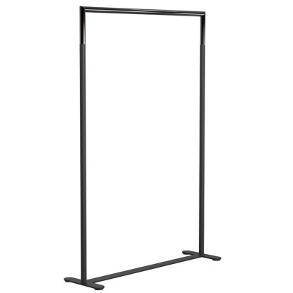 Bukto Coat Rack, Matt black / polished black, 100 cm