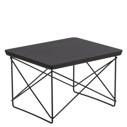 Occasional Table LTR , Dark solid oak, Powder-coated basic dark