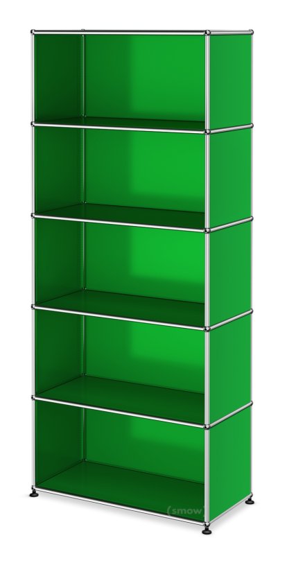 USM Haller Storage Unit open, USM green