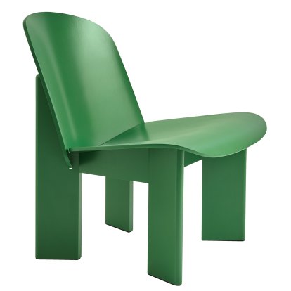 Chisel Lounge Chair, Beech green lacquered