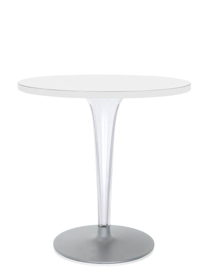 TopTop Dining Table Small, Round Ø 70 x H 72 cm, laminate, White