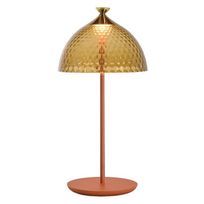 Pumo Table Lamp, Amber/brick red