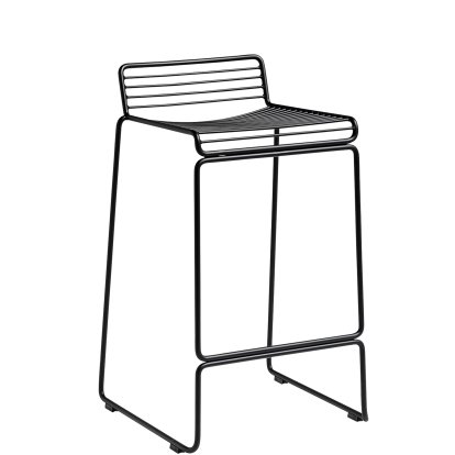 Hee Bar Stool, Kitchen version: seat height 65 cm, Black