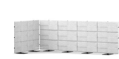 USM Privacy Panels Acoustic Corner, 3,00 m (4 elements), 1,09 m (3 elements), 1,50 m (2 elements), Light grey
