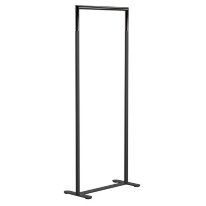 Bukto Coat Rack, Matt black / polished black, 60 cm