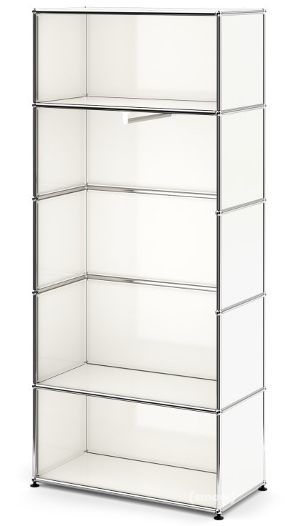 USM Haller Clothes Rack M with Rail, Model 1, Pure white RAL 9010