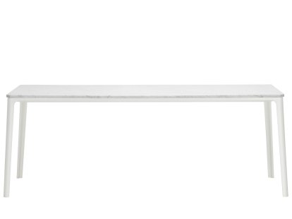 Plate Dining Table, 200 x 90 cm, Marble Carrara, White