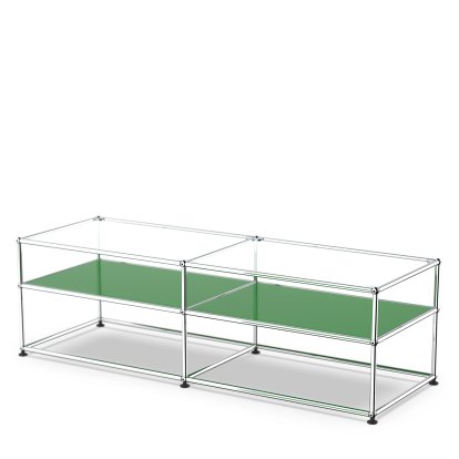 USM Haller Side Table Type 1, Glass, USM green