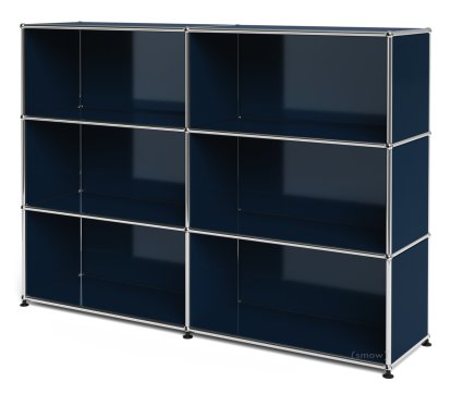 USM Haller Highboard L open, Steel blue RAL 5011