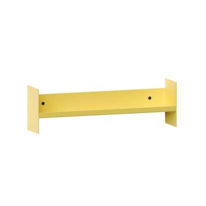 Pli Wall Shelf Slim, 45 cm, Naples yellow, Without hooks