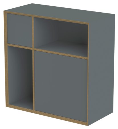 Vertiko Ply Shelf, Version 3, Anthracite, Without base