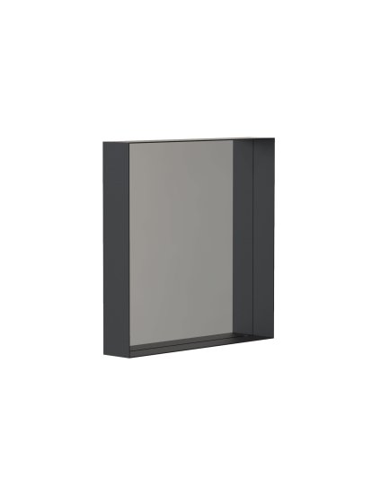 Unu Mirror rectangular, H 40 x W 40 cm, Black matt