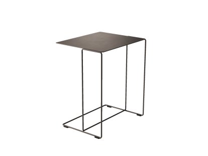 Oki Side Table, H 49 x W 42 x D 34 cm, Matt bronze powder-coated, Matt bronze powder-coated