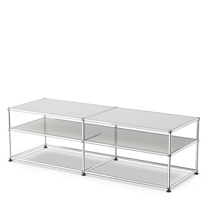 USM Haller side table Type 1, Metal, Light grey RAL 7035