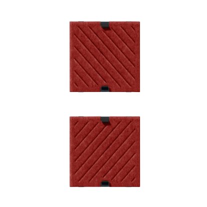 USM Soft Panel Mono for USM Haller Shelves, 35 cm x 35 cm, Red, Diagonal
