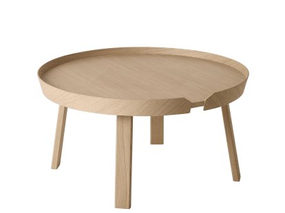 Around Coffee Table, Large (H 36 x Ø 72 cm), Natural oak
