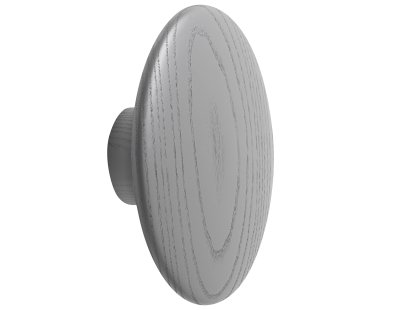 The Dots Hook, L (Ø 17 cm), Dark grey