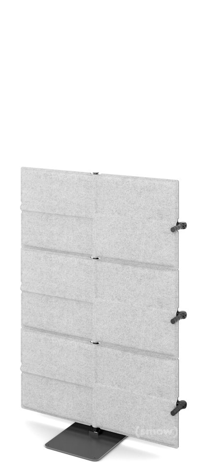 USM Privacy Panels Acoustic Wall Extension, With corner connector (for 90° angle), 1,09 m (3 elements), Light grey
