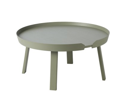 Around Coffee Table, Large (H 36 x Ø 72 cm), Ash dusty green