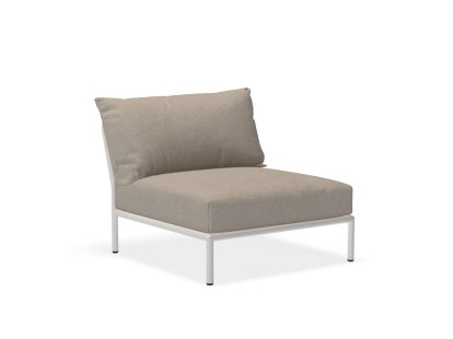 Level 2 Lounge Chair, Muted White, Ash