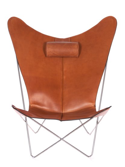 KS Chair, Hazelnut, Stainless steel